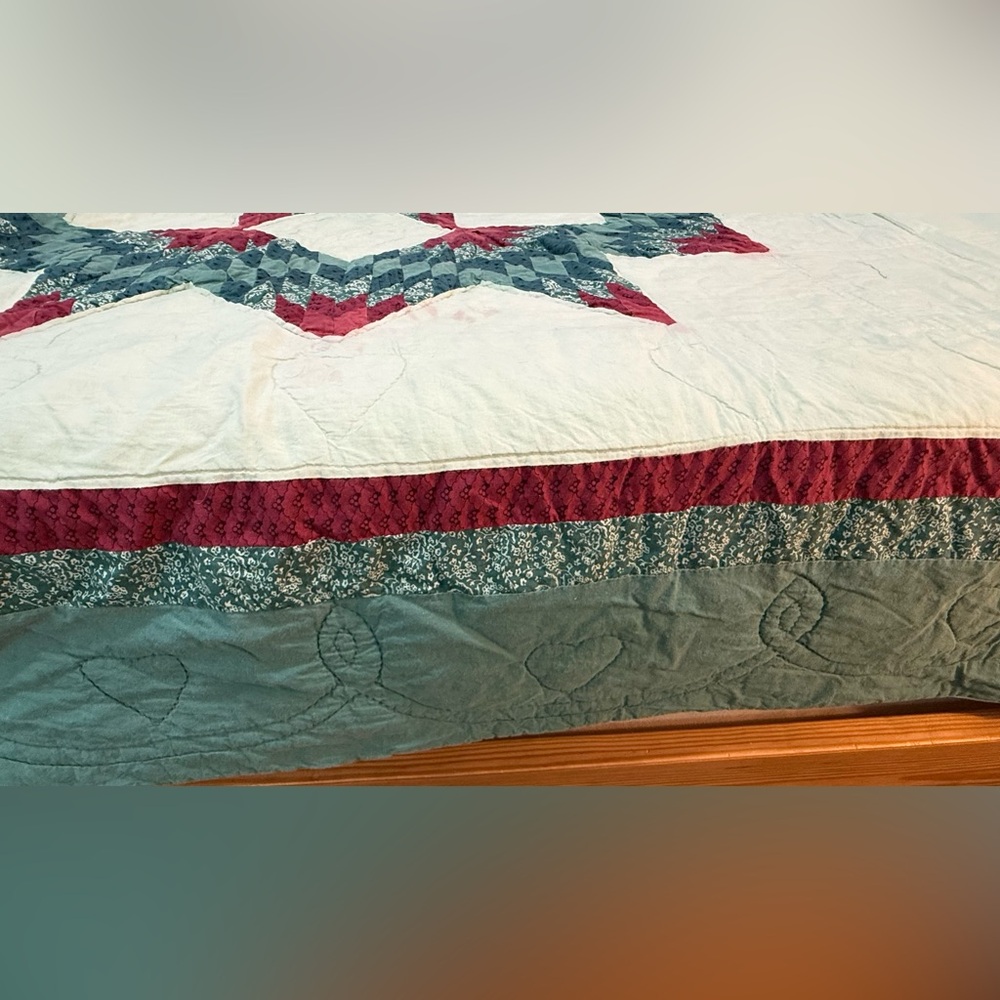 Vintage Broken Star Quilt – Project / Repurpose Piece - Picture 7 of 16